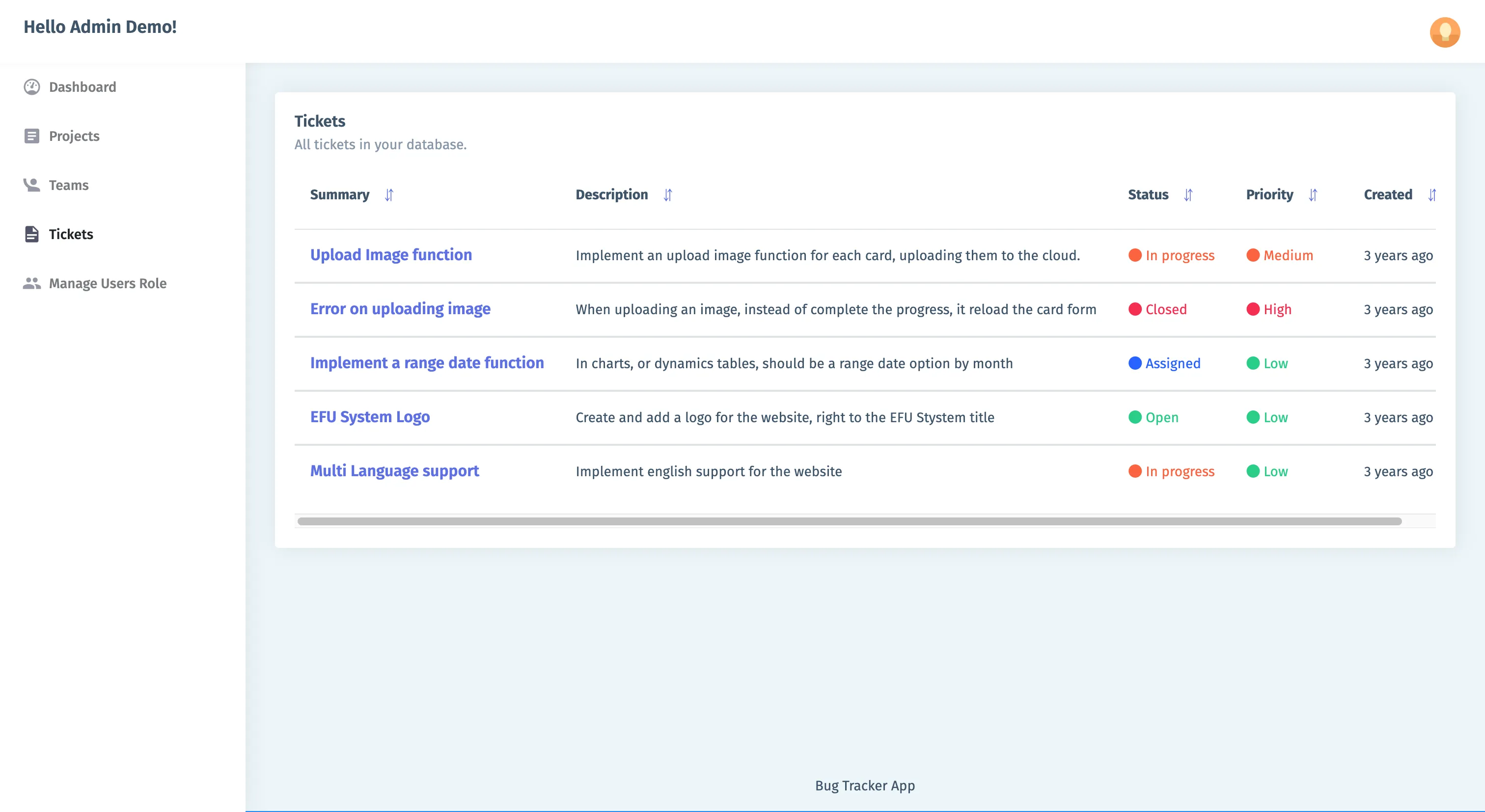 CATCH - Bug Tracker